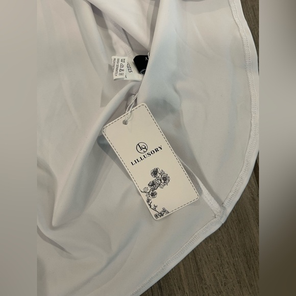 LILLUSORY Women's One Shoulder Sleeveless Cutout Ruched Wrap Slit Midi Dress - Picture 8 of 8